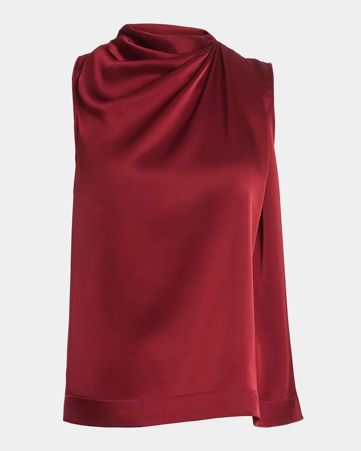 Alden Embellished Draped Satin Sleeveless Top by Altuzarra