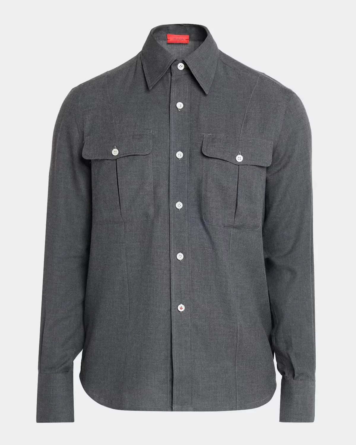 Cotton Shirt Jacket by Isaia