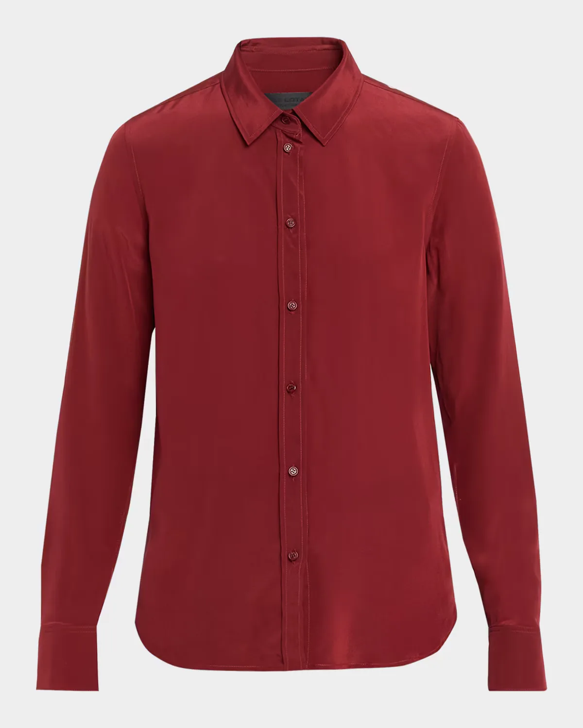 Gaia Silk Button-Front Shirt by Nili Lotan