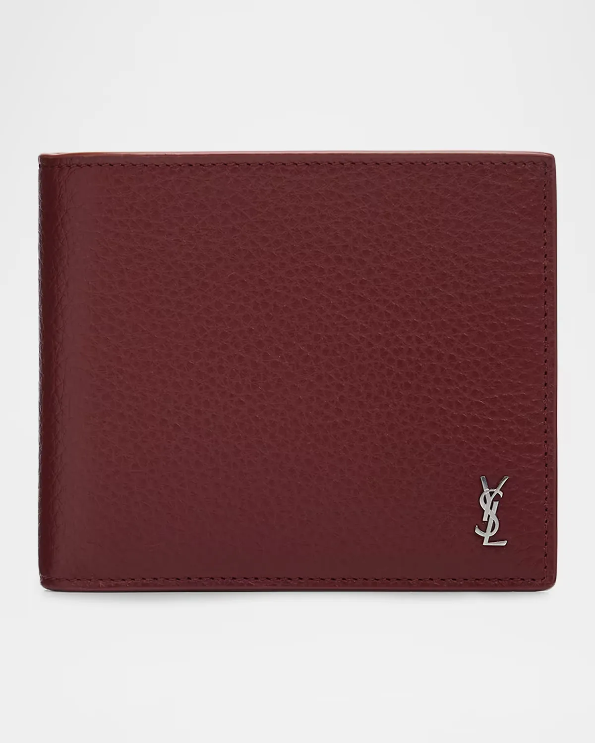 Leather Bifold Wallet by Saint Laurent