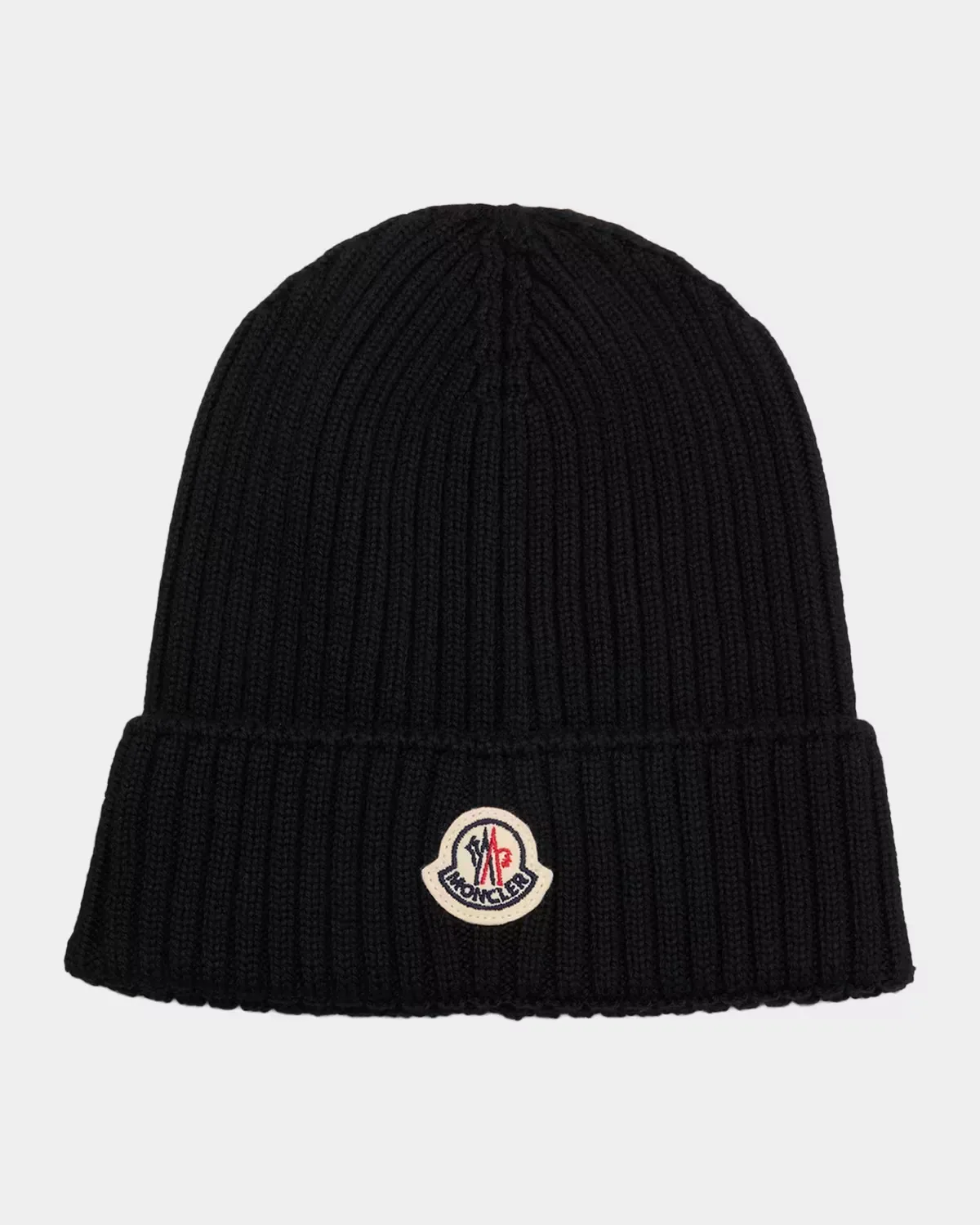 Logo-Patch Wool Beanie by Moncler