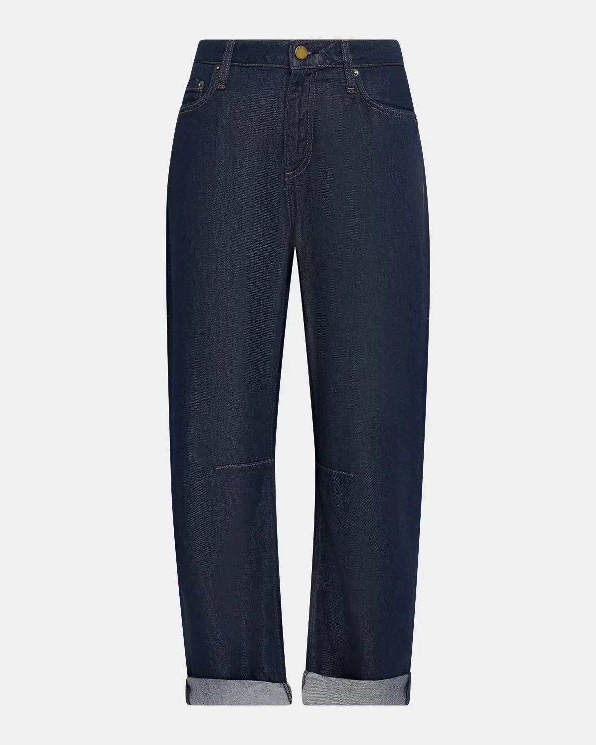 Stevie Slim Rolled-Cuff Jeans