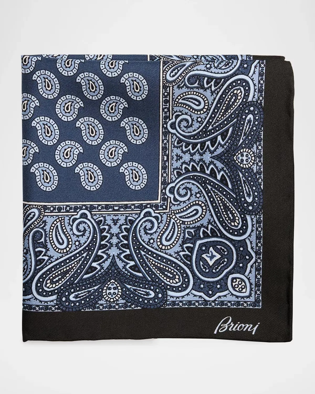 Paisley Silk Pocket Square by Brioni