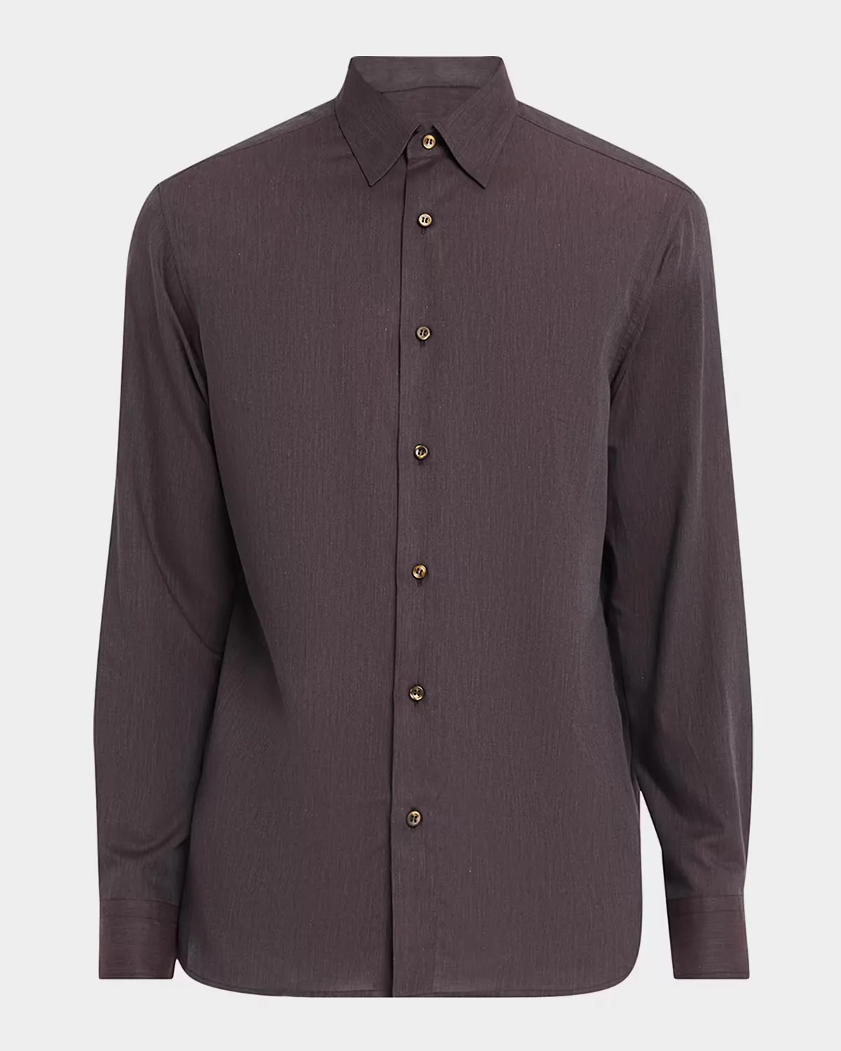 Cotton Flannel Button-Down Shirt by Brioni