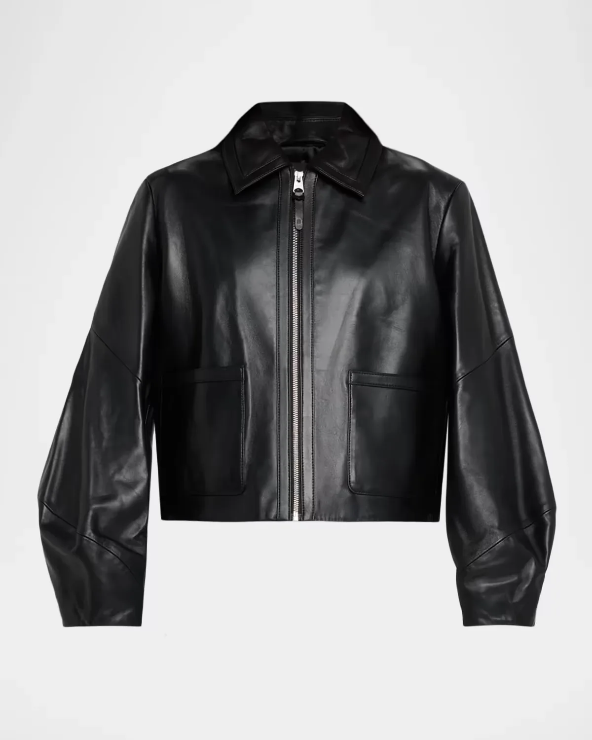 Solana-L Relaxed-Fit Leather Bomber Jacket by Mackage