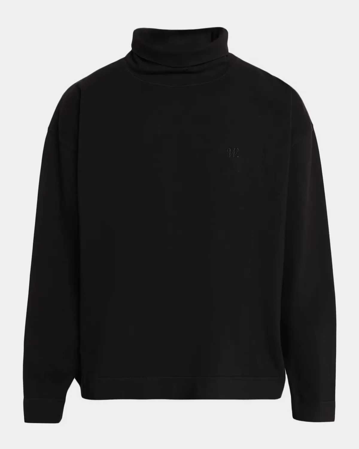 Cotton Turtleneck Long Sleeve T-Shirt by Willy Chavarria