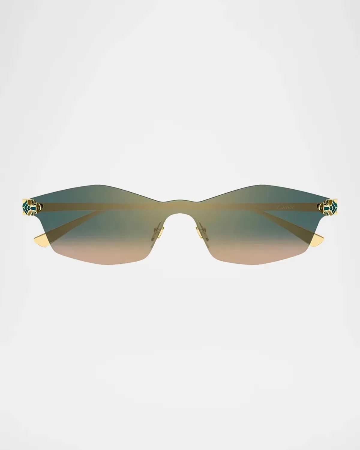 Panthre De Cartier 99MM Mask Sunglasses by Cartier's