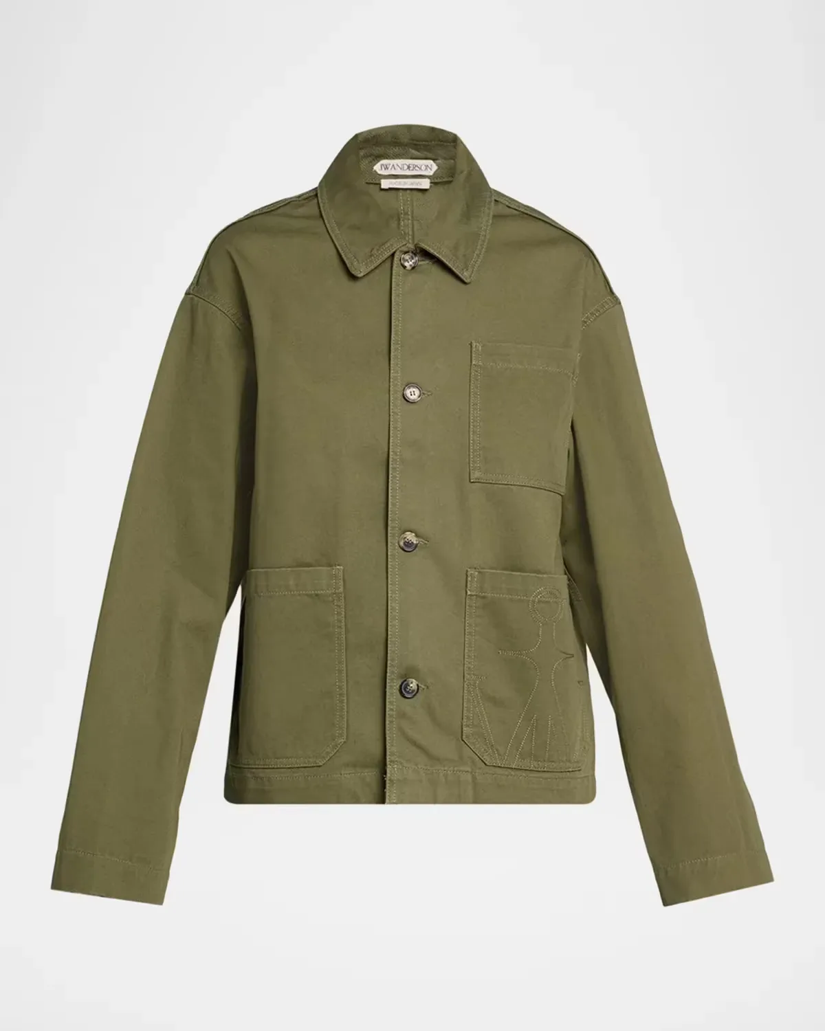 Patch-Pocket Cotton Jacket by JW Anderson