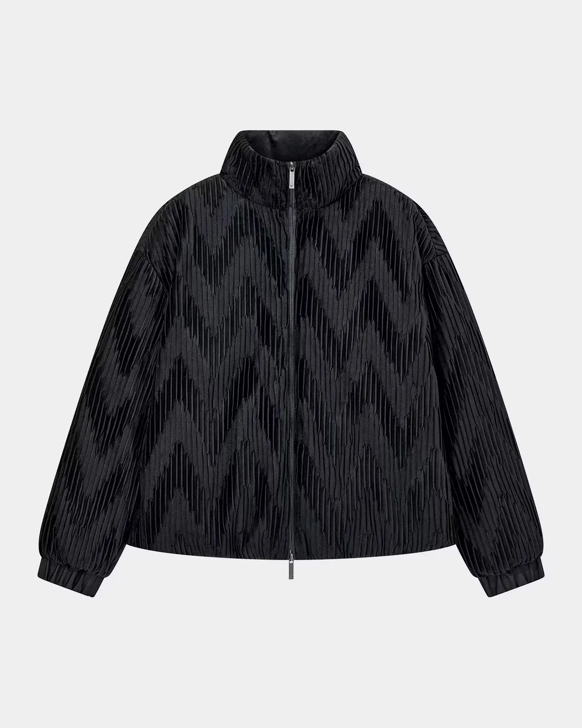 Chevron Velvet Down Jacket by Armani