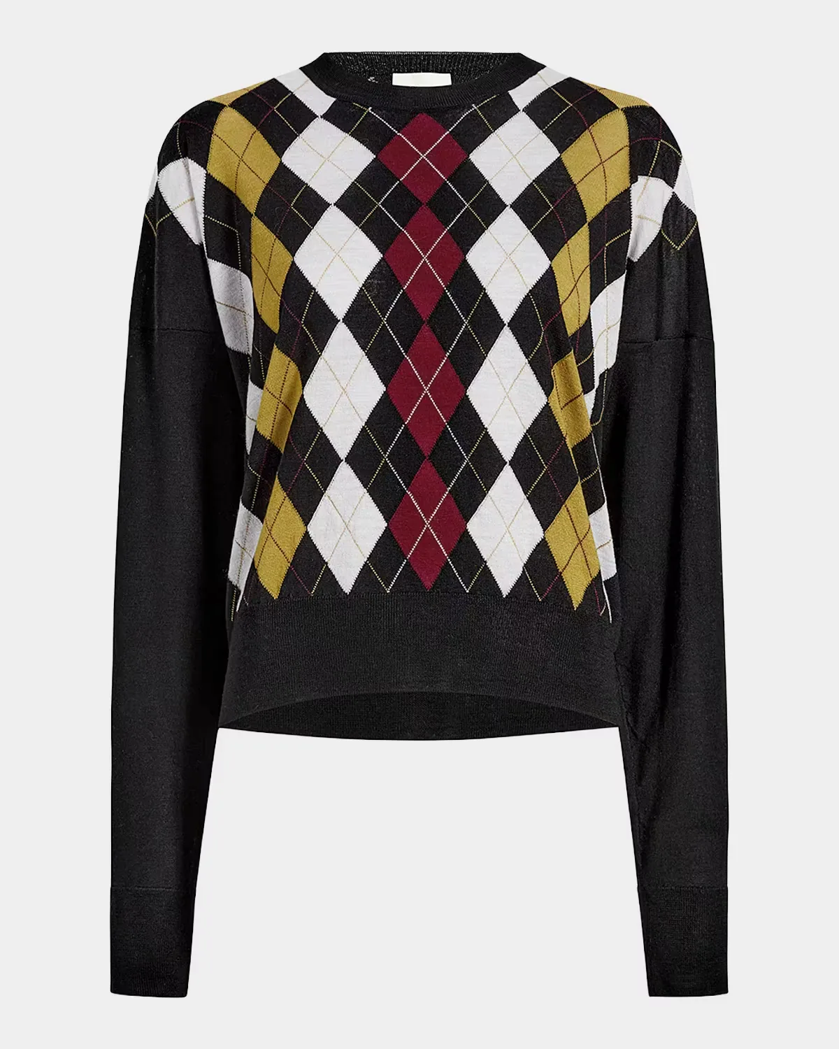 Tammy Argyle Wool-Silk Crewneck Sweater by Khaite