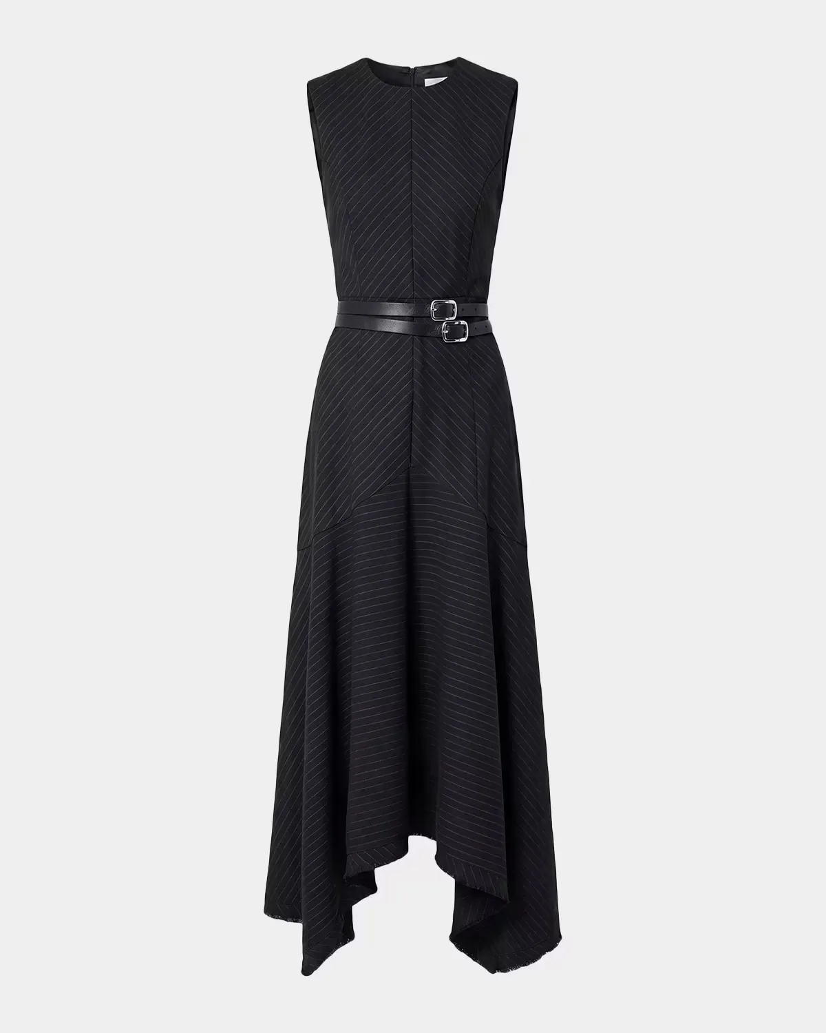 Carla Handkerchief Pinstripe Maxi Dress by NICHOLAS