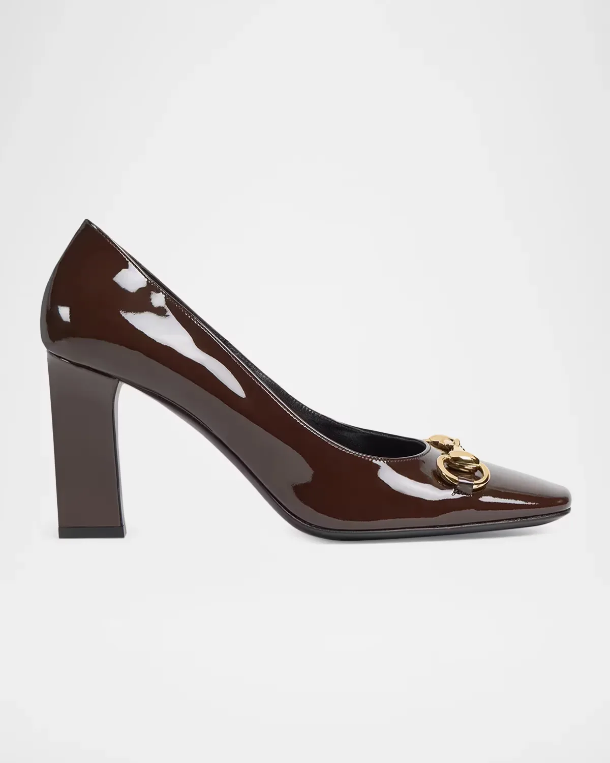 85mm Signora Patent Leather Pumps by Gucci