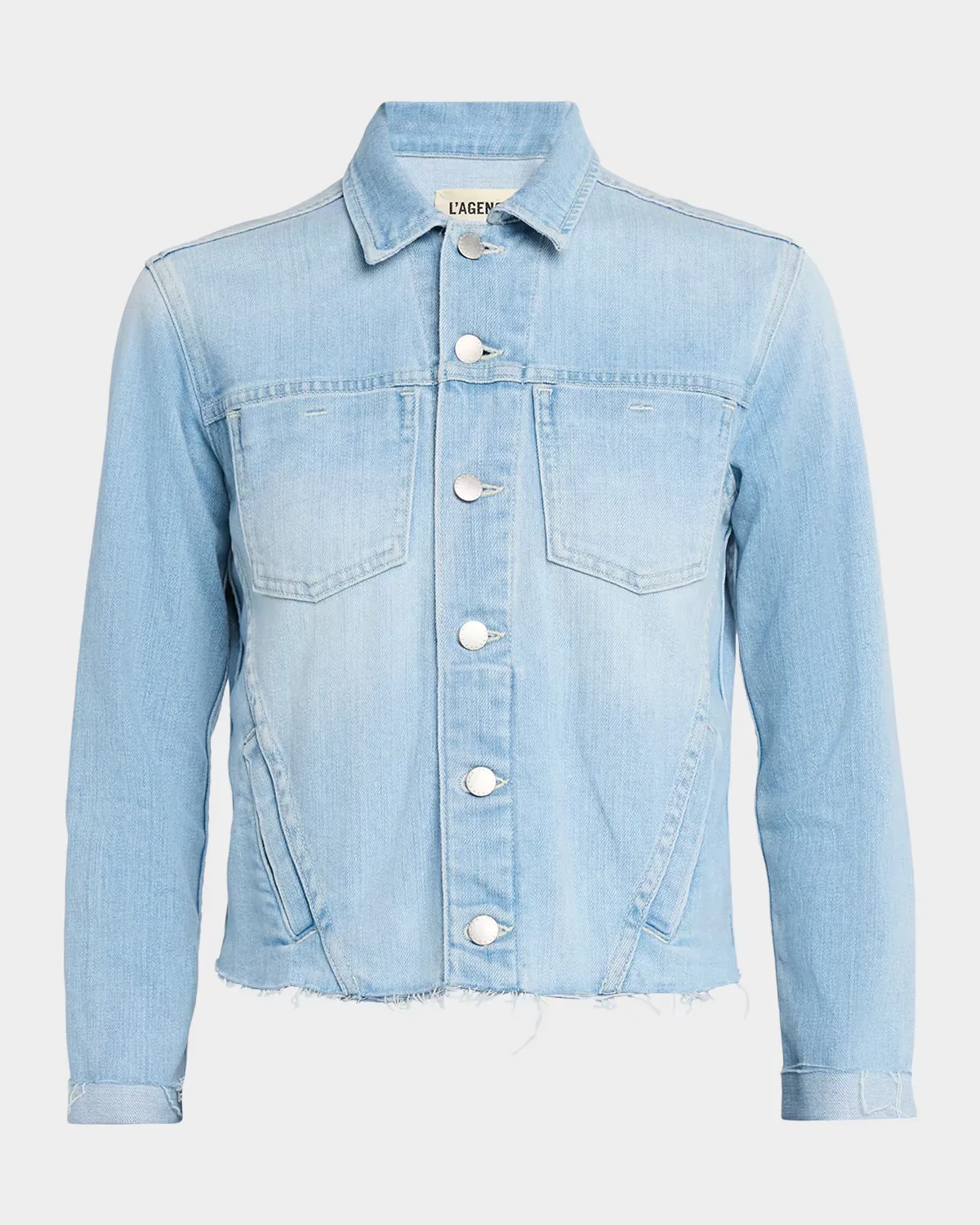 Janelle Slim Raw-Edge Jacket by L & apos;AGENCE