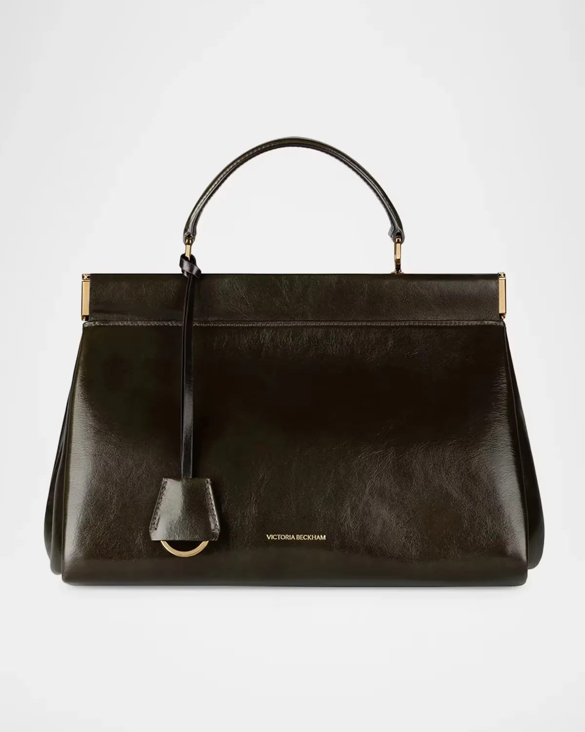 Sloane Frame Leather Top-Handle Bag by Victoria Beckham