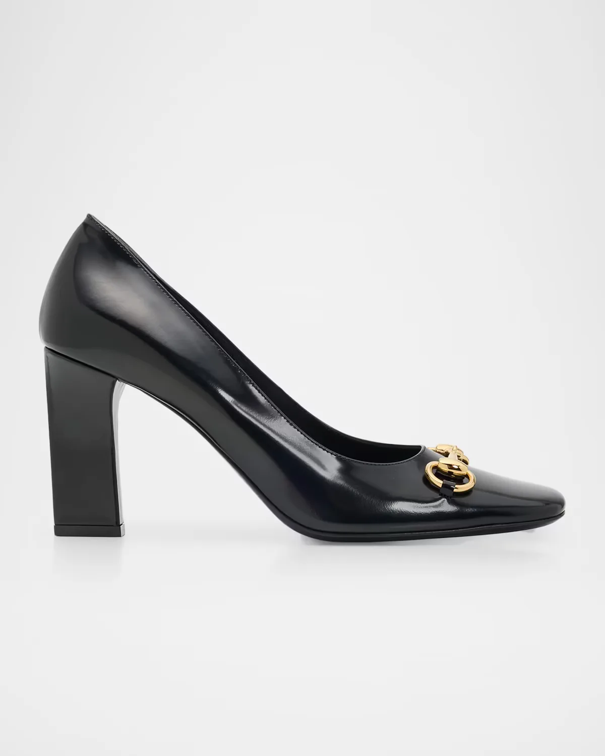85mm Zhora Horsebit Leather Pumps by Gucci