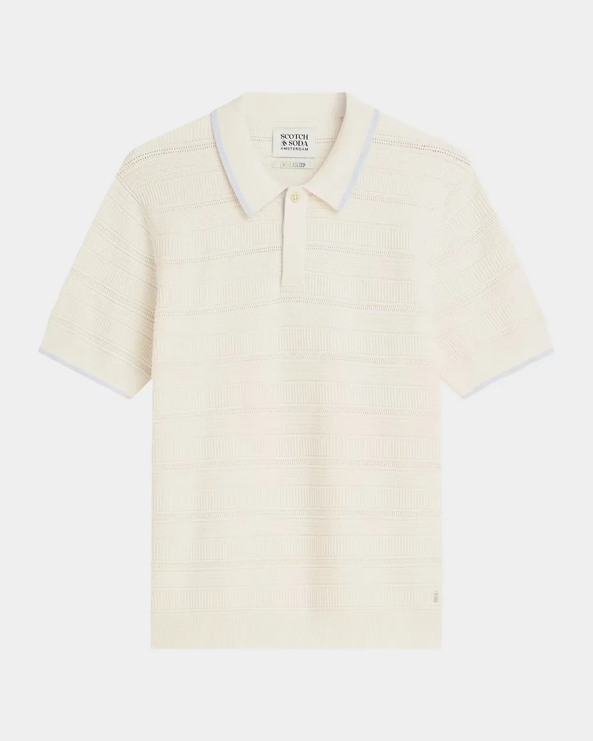 Structured Knit Tipped Polo Shirt by Scotch & Soda