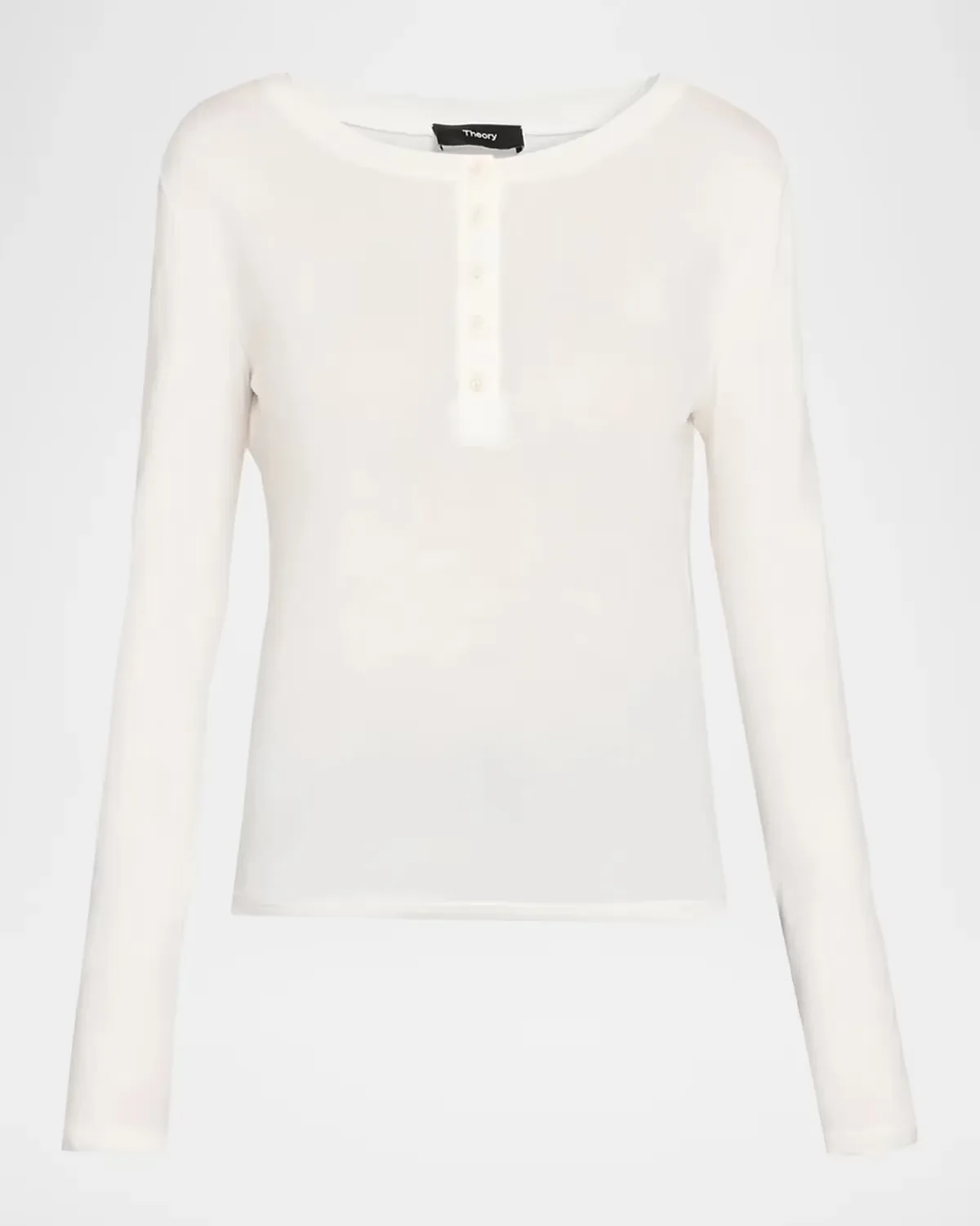Purl Henley Long-Sleeve T-Shirt by Theory