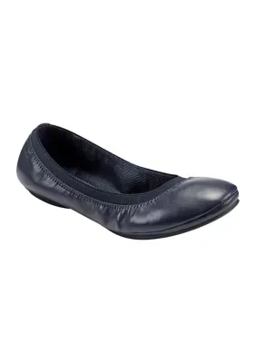 Edition Round Toe Elastic Topline Ballet Flats by Bandolino
