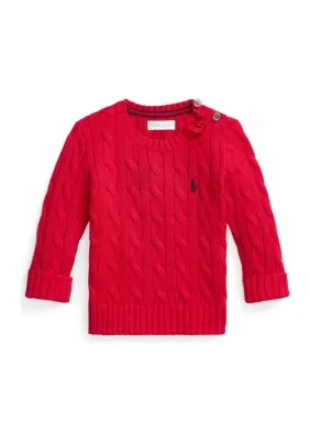 Cable Knit Cotton Sweater by Ralph Lauren