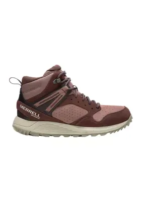Wildwood Mid Leather Waterproof Hiking Boots by Merrell