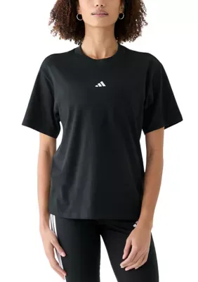 Small Logo Cotton Crew Neck T-Shirt by adidas