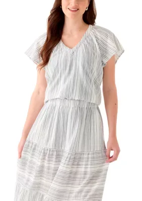 Printed Gauze Flutter Top by Tommy Bahama