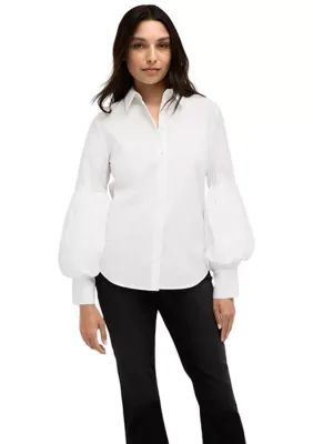 Balloon Sleeve Shirt by Kenneth Cole