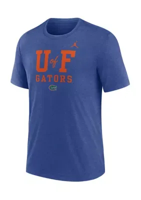 NCAA Florida Gators Tri-Blend U of Stack Graphic Short Sleeve T-Shirt by Colosseum