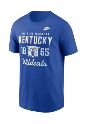 NCAA Kentucky Wildcats Cotton Stacked Graphic Short Sleeve T-Shirt by Colosseum