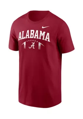NCAA Alabama Crimson Tide Cotton Football Graphic Short Sleeve T-Shirt by Colosseum