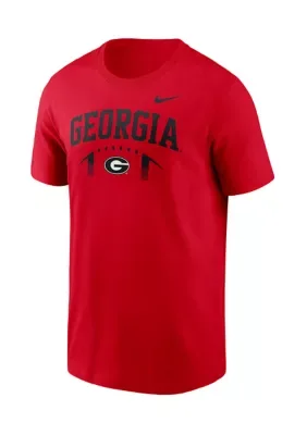 NCAA Georgia Bulldogs Cotton Football Graphic Short Sleeve T-Shirt by Colosseum
