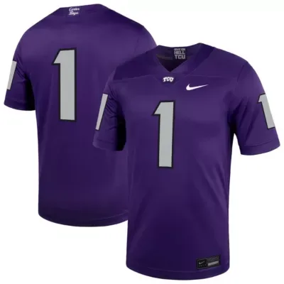 NCAA Nike #1 TCU Horned Frogs Untouchable Football Jersey by Nike