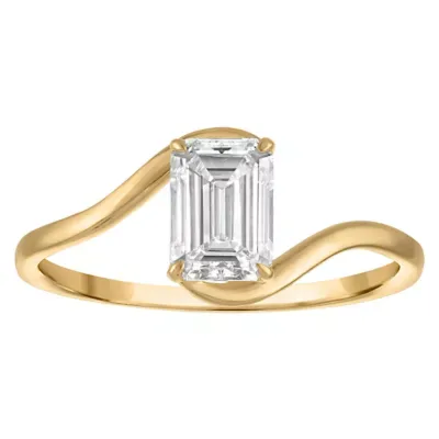 Jordan Blue NYC Lab Created 10K Gold 1 Cttw Emerald-Cut Lab-Grown Diamond Swirl Ring by Jordan