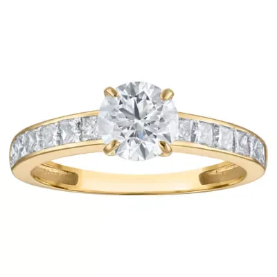 Jordan Blue NYC Lab Created 10K Gold 1.75 Cttw Round-Cut Lab-Grown Diamond Channel Ring