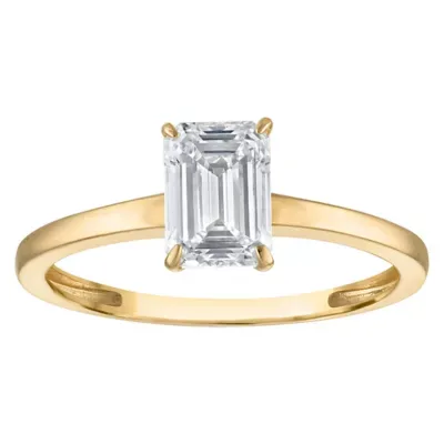 Jordan Blue NYC Lab Created 10K Gold 1 Cttw Emerald-Cut Lab-Grown Diamond Solitaire Ring by Jordan