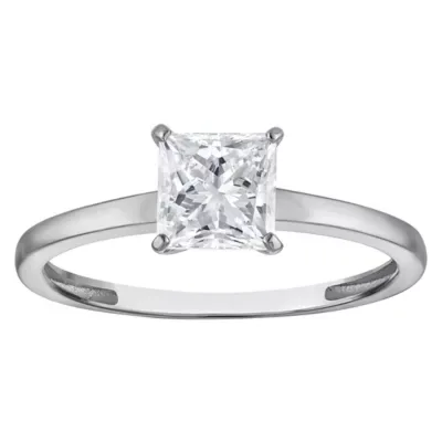 Jordan Blue NYC Lab Created 10K White Gold 1 Cttw Princess-Cut Lab-Grown Diamond Solitaire Ring by Jordan