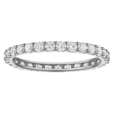 Jordan Blue NYC Lab Created Sterling Silver 1Ct Lab Grown Diamond Eternity Band by Jordan