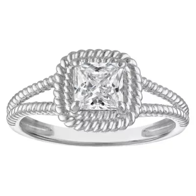 Jordan Blue NYC Lab Created Sterling Silver.75 Lab Diamond Ring by Jordan