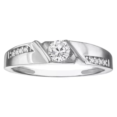Jordan Blue NYC Lab Created Sterling Silver 3/8 Cttw Lab Diamond Ring by Jordan