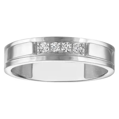 Jordan Blue NYC Lab Created Sterling Silver.12 Cttw Lab Diamond Ring by Jordan