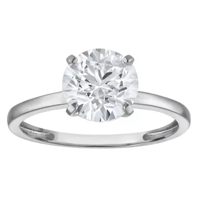 Jordan Blue NYC Lab Created 10K White Gold 2 Cttw Round Lab-Grown Diamond Solitaire Ring by Jordan