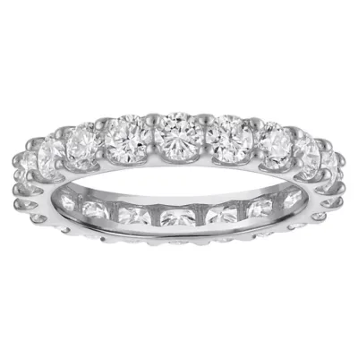 Jordan Blue NYC Lab Created Sterling Silver 2.5Ct Lab Grown Diamond Eternity Band by Jordan