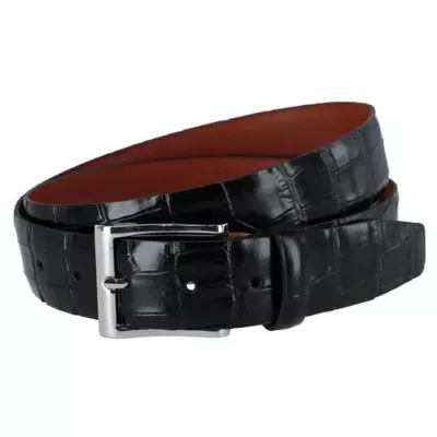 Elias Embossed Gator 35mm Leather Belt by Trafalgar