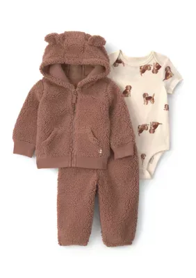 Bear Bodysuit and Pants Set with Jacket by Carter's