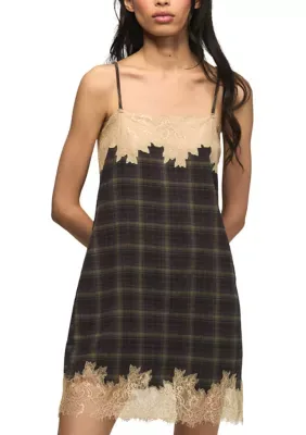 Lace Trimmed Mini Dress by Lucky Brand