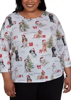 Classics Gift Giving Dogs Top by Alfred Dunner