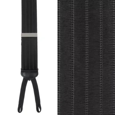 Jefferson Brushed Pinstripe Elastic Formal End Braces by Trafalgar