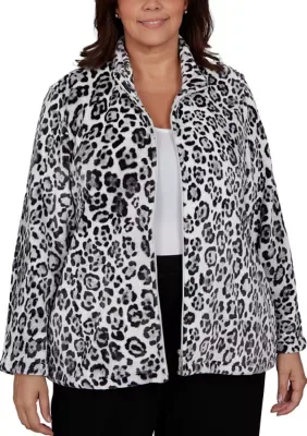 Classics Animal Print Jacket by Alfred Dunner