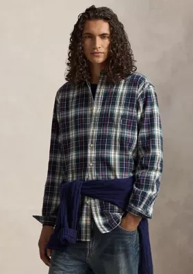 Plaid Brushed Oxford Shirt by Polo Ralph Lauren