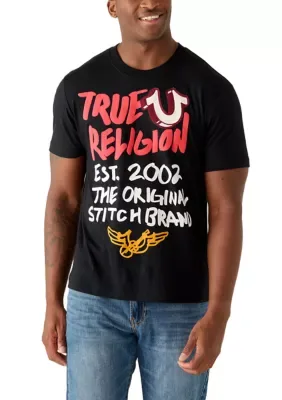 Original Stitch Short Sleeve Logo T-Shirt by True Religion